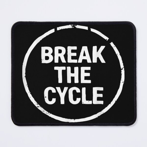 Item preview, Minimalist Break The Cycle Text Art For Mental Health And Personal Growth designed and sold by Chaya Reid.