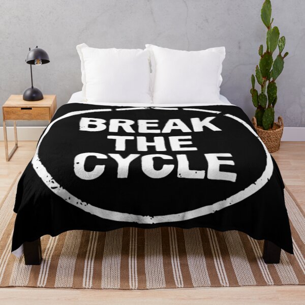 Item preview, Minimalist Break The Cycle Text Art For Mental Health And Personal Growth designed and sold by Chaya Reid.