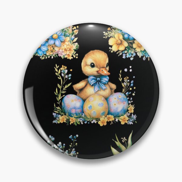 Item preview, Happy easter and ducks with flowers  designed and sold by Palmtree94.