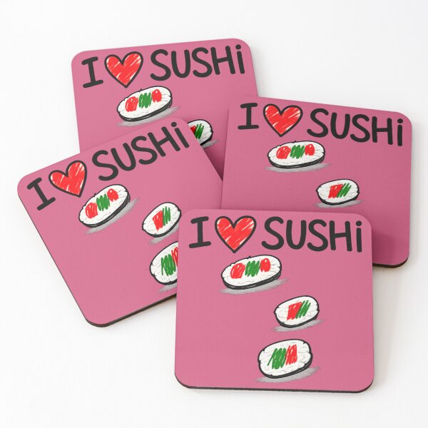 Item preview, I Love Sushi - Cute Kids Drawing Style, Funny Food Lover Gift designed and sold by JOANNASKAH.