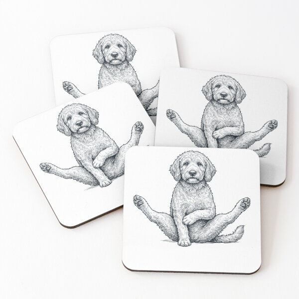 Item preview, Funny Goldendoodle Yoga Pose Dog Mom Lover designed and sold by DoodleTortle.