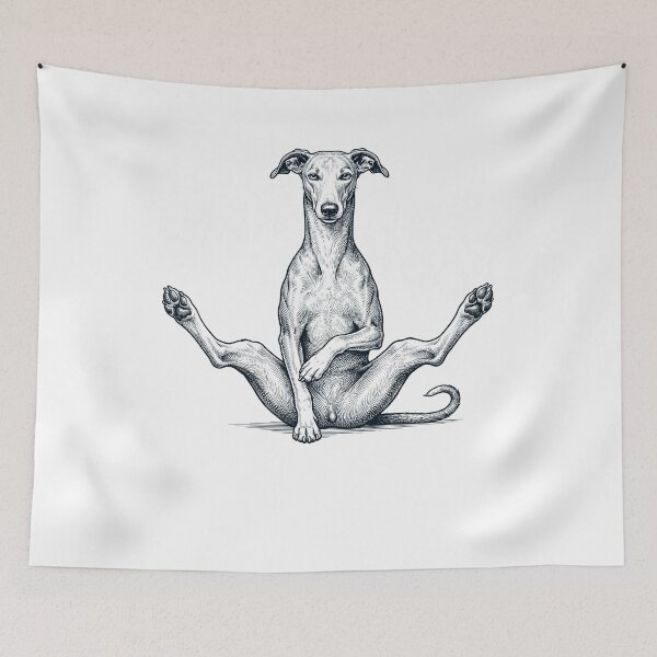 Artikelvorschau, Lustige Greyhound-Yoga-Pose – Hundemama-Liebhaberin entworfen und verkauft von DoodleTortle.
