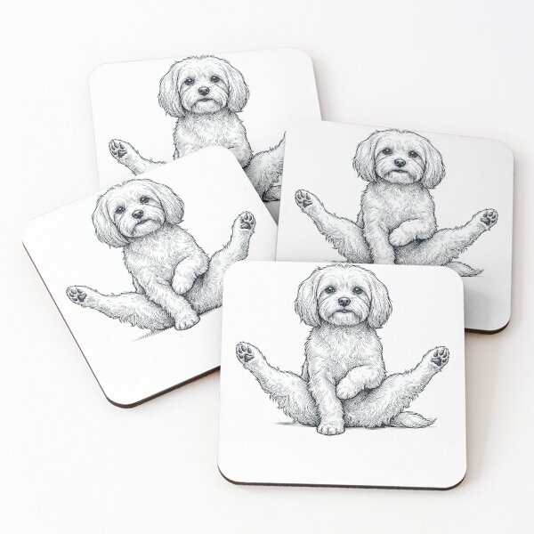 Item preview, Funny Maltese Yoga Pose Dog Mom Lover designed and sold by DoodleTortle.