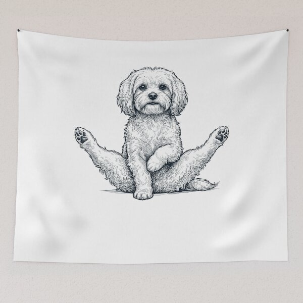 Item preview, Funny Maltese Yoga Pose Dog Mom Lover designed and sold by DoodleTortle.