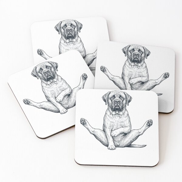 Item preview, Funny Mastiff Yoga Pose Dog Mom Lover designed and sold by DoodleTortle.