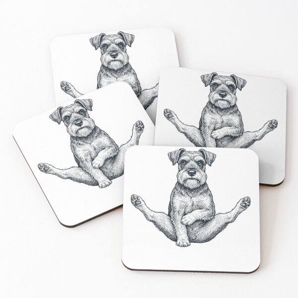 Item preview, Funny Miniature Schnauzer Yoga Pose Dog Mom Lover designed and sold by DoodleTortle.