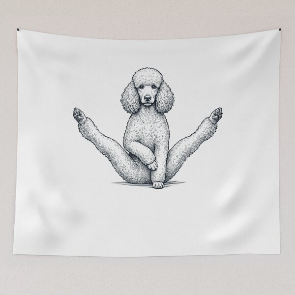 Item preview, Funny Poodle Yoga Pose Dog Mom Lover designed and sold by DoodleTortle.