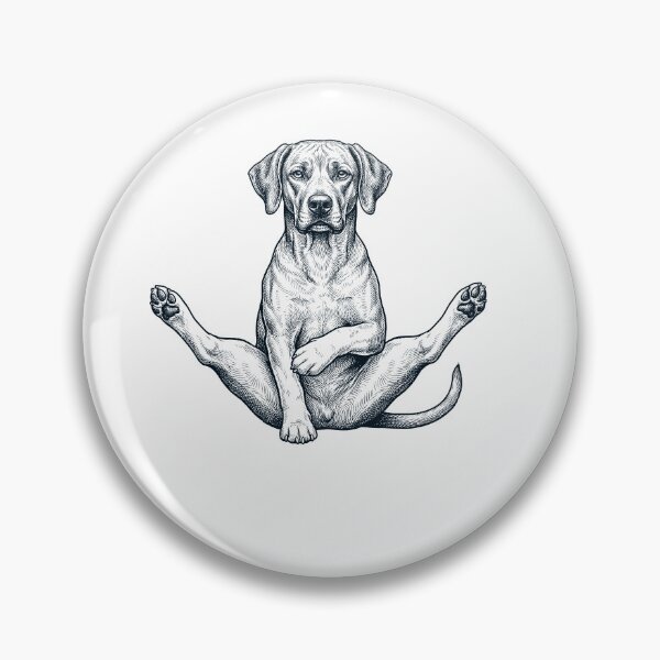 Item preview, Funny Rhodesian Ridgeback Yoga Pose Dog Mom Lover designed and sold by DoodleTortle.