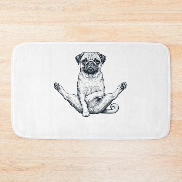Item preview, Funny Pug Yoga Pose Dog Mom Lover designed and sold by DoodleTortle.