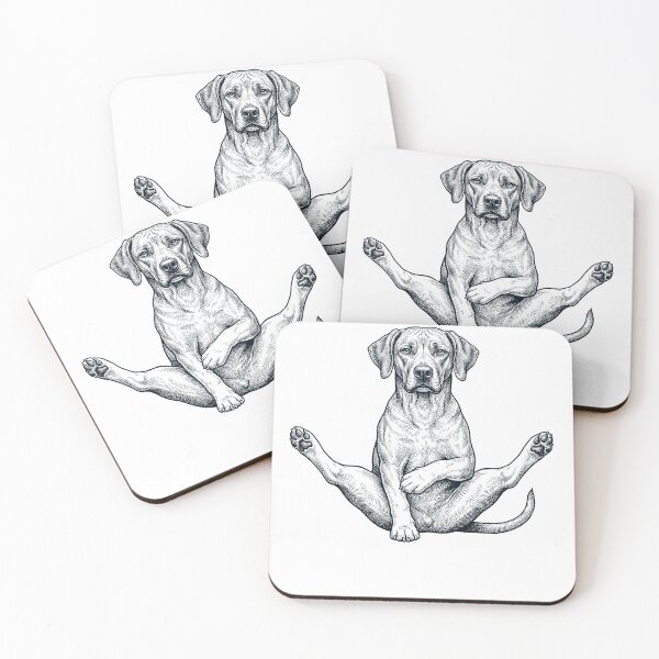 Item preview, Funny Rhodesian Ridgeback Yoga Pose Dog Mom Lover designed and sold by DoodleTortle.