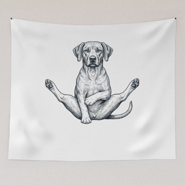 Item preview, Funny Rhodesian Ridgeback Yoga Pose Dog Mom Lover designed and sold by DoodleTortle.