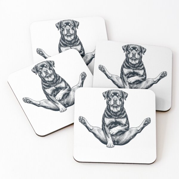 Artikelvorschau, Lustige Rottweiler-Yoga-Pose – Hundemama-Liebhaberin entworfen und verkauft von DoodleTortle.