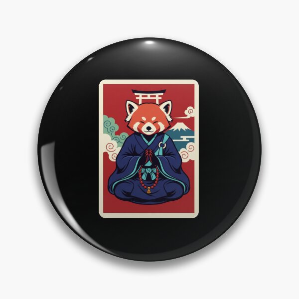 Item preview, Zen Red Panda Meditation Japanese Calm Spiritual  designed and sold by JordynLadukeg65.