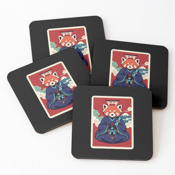 Item preview, Zen Red Panda Meditation Japanese Calm Spiritual  designed and sold by JordynLadukeg65.