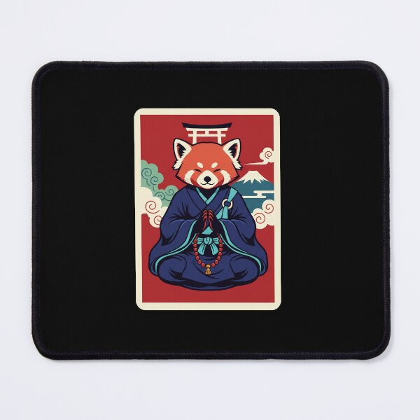 Item preview, Zen Red Panda Meditation Japanese Calm Spiritual designed and sold by JordynLadukeg65.