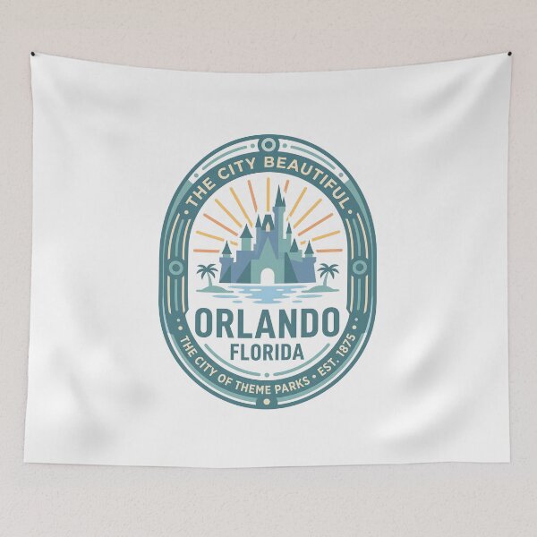 Item preview, Orlando Florida Aesthetic Graphic – City Beautiful Vintage Style designed and sold by SpiritAdventure.