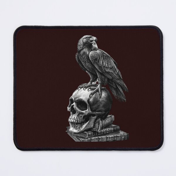 Item preview, Gothic Eagle Perched on Human Skull and Occult Books designed and sold by Jbantan.