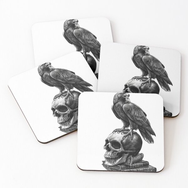 Item preview, Gothic Eagle Perched on Human Skull and Occult Books designed and sold by Jbantan.