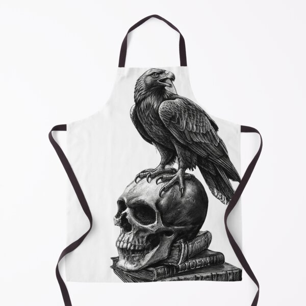Item preview, Gothic Eagle Perched on Human Skull and Occult Books designed and sold by Jbantan.