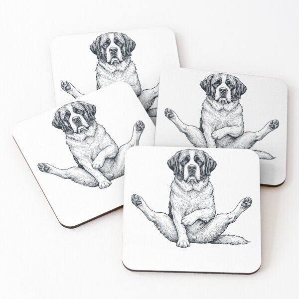 Item preview, Funny Saint Bernard Yoga Pose Dog Mom Lover designed and sold by DoodleTortle.