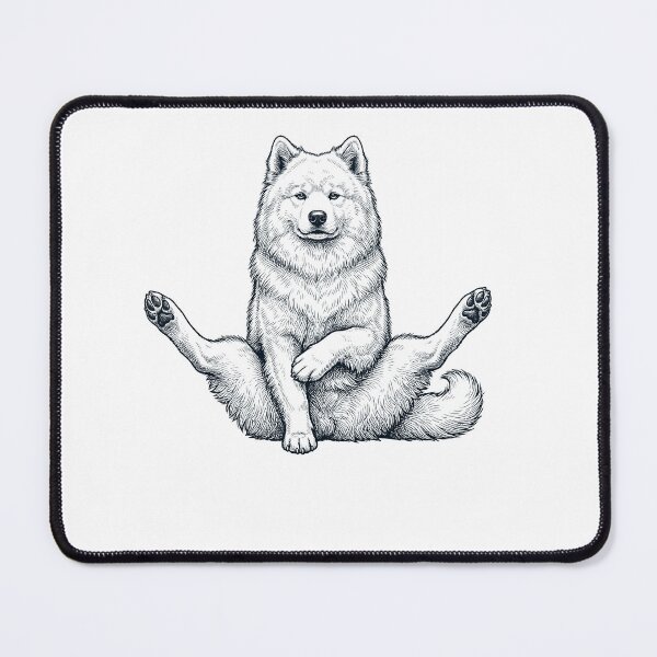 Item preview, Funny Samoyed Yoga Pose Dog Mom Lover designed and sold by DoodleTortle.
