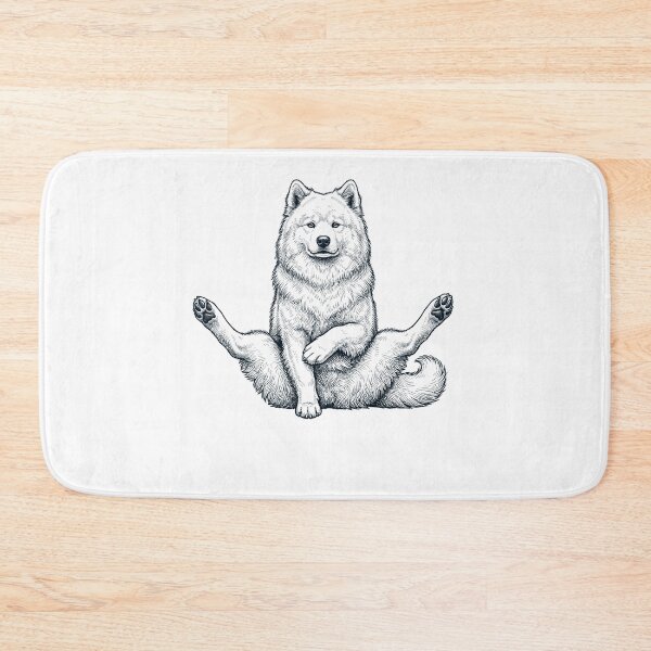 Item preview, Funny Samoyed Yoga Pose Dog Mom Lover designed and sold by DoodleTortle.
