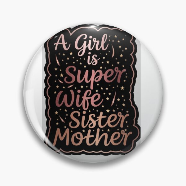 Item preview, A Girl is Super Wife Sister Mother – Inspirational Women Typography Design designed and sold by RushVibeWear.