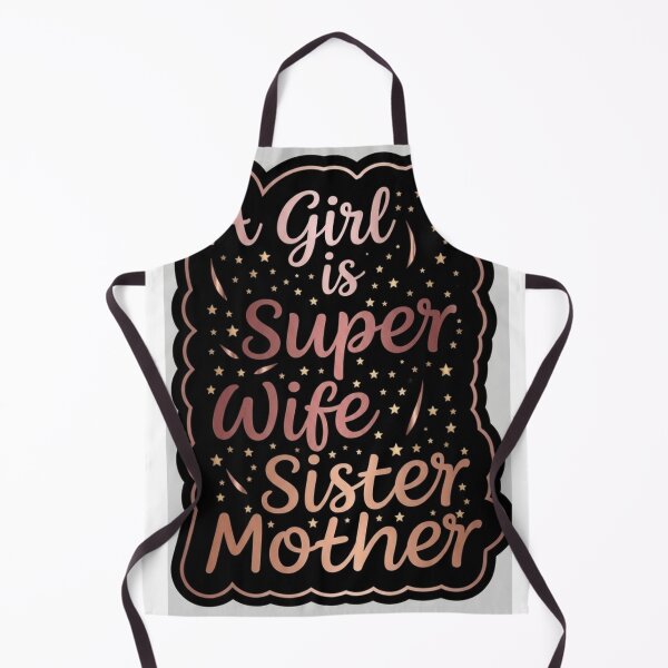 Item preview, A Girl is Super Wife Sister Mother – Inspirational Women Typography Design designed and sold by RushVibeWear.