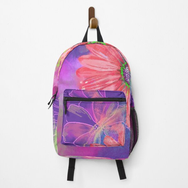 Item preview, Vibrant Neon Daisy Abstract Floral Art | Modern Botanical Flower Illustration | Colorful Digital Painting designed and sold by Ezj Seni.