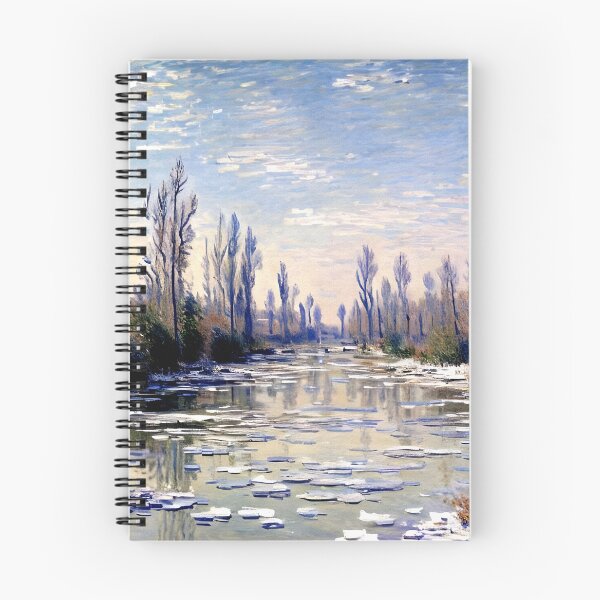 Item preview, Floating Ice near Vétheuil: Drifting Winter Floes on the Seine designed and sold by artdesignsnow.