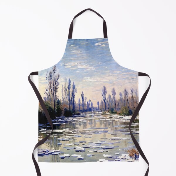 Item preview, Floating Ice near Vétheuil: Drifting Winter Floes on the Seine designed and sold by artdesignsnow.