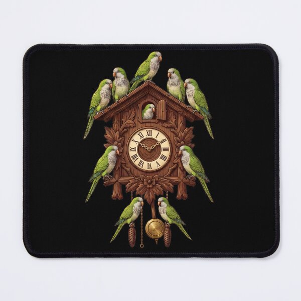 Item preview, Funny Quaker Parrot Clock Mom Dad Lover designed and sold by TerryConnells.