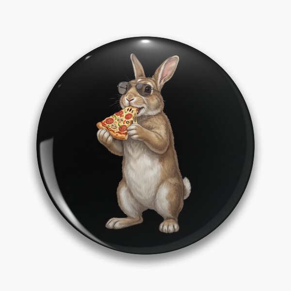 Item preview, Funny Rabbit Eating Pizza Animal Lover designed and sold by TerryConnells.