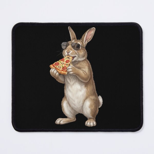 Item preview, Funny Rabbit Eating Pizza Animal Lover designed and sold by TerryConnells.