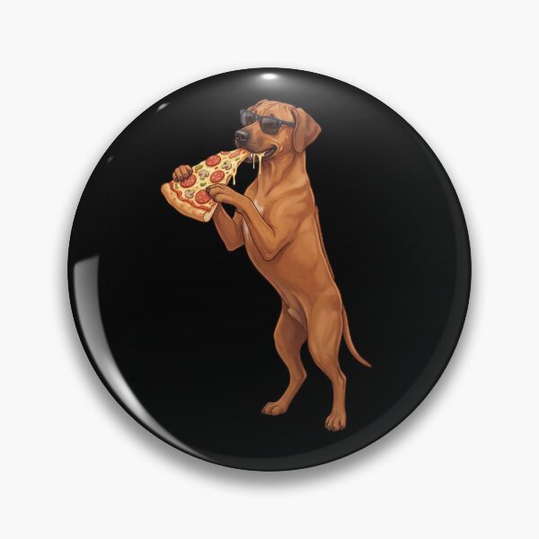 Item preview, Funny Rhodesian Ridgeback Eating Pizza Dog Mom Dad Lover designed and sold by TerryConnells.