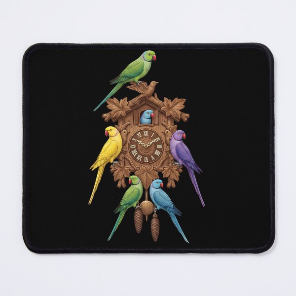 Item preview, Funny Ringneck Parakeet Parrot Clock Mom Dad Lover designed and sold by TerryConnells.