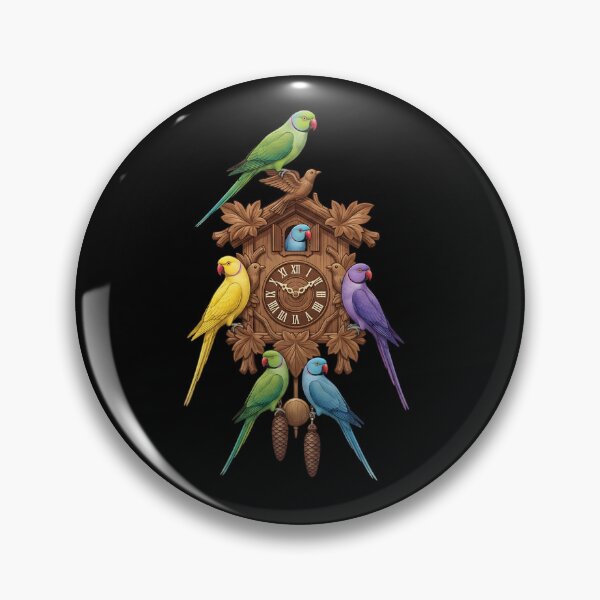 Item preview, Funny Ringneck Parakeet Parrot Clock Mom Dad Lover designed and sold by TerryConnells.
