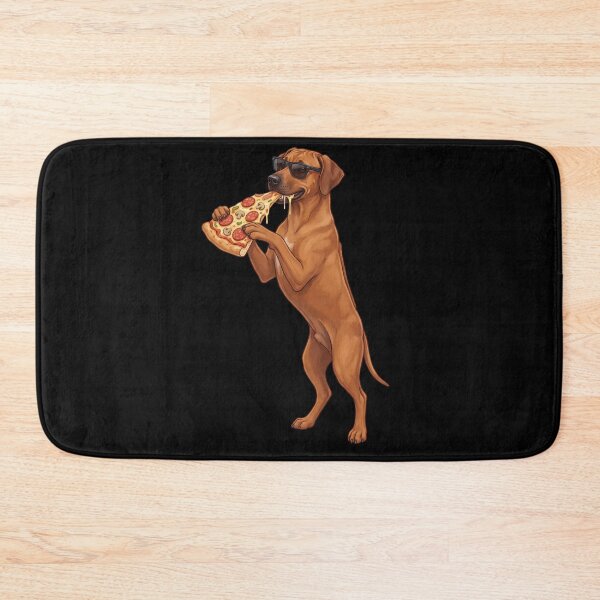 Item preview, Funny Rhodesian Ridgeback Eating Pizza Dog Mom Dad Lover designed and sold by TerryConnells.
