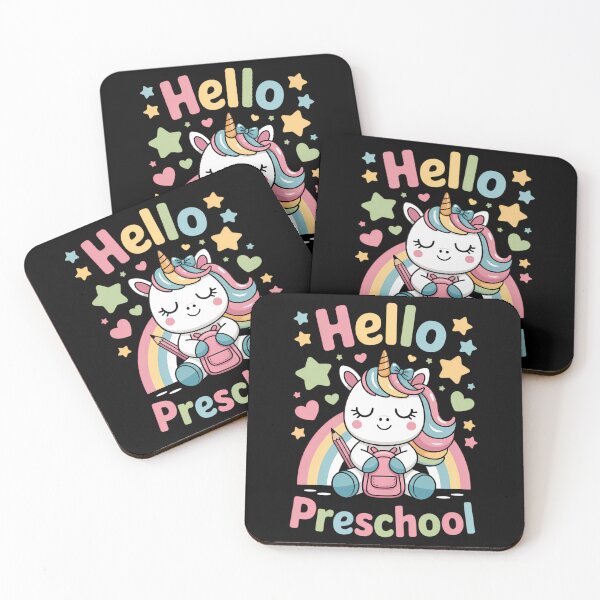 Item preview, Hello Preschool Unicorn Rainbow First Day of School designed and sold by FaithAbbott.