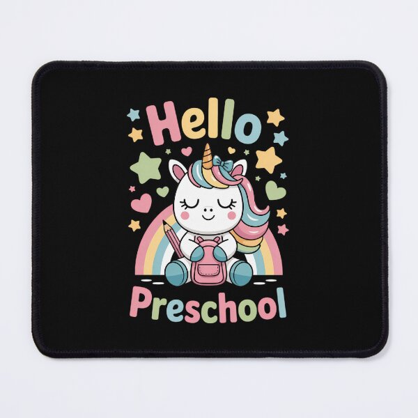 Item preview, Hello Preschool Unicorn Rainbow First Day of School designed and sold by FaithAbbott.