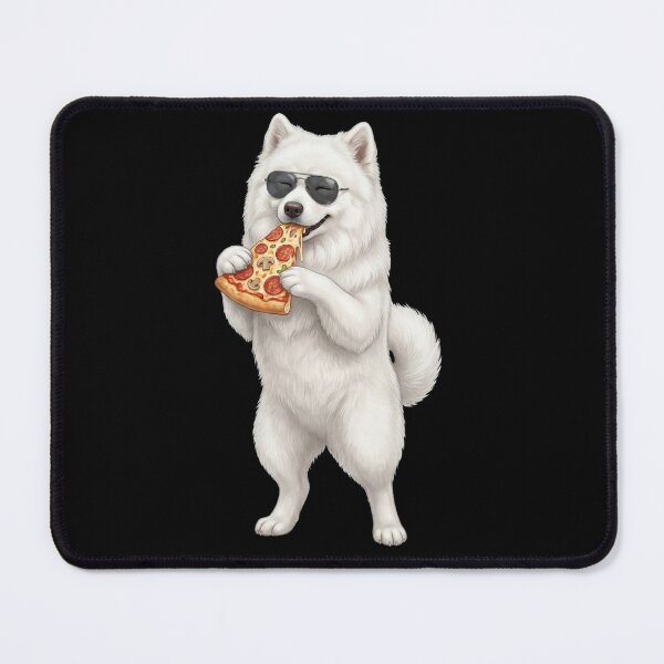 Item preview, Funny Samoyed Eating Pizza Dog Mom Dad Lover designed and sold by TerryConnells.