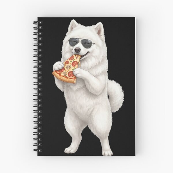 Item preview, Funny Samoyed Eating Pizza Dog Mom Dad Lover designed and sold by TerryConnells.