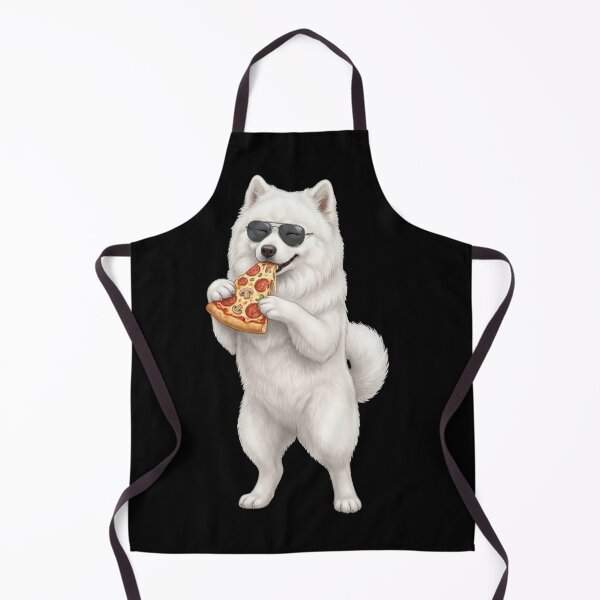 Item preview, Funny Samoyed Eating Pizza Dog Mom Dad Lover designed and sold by TerryConnells.