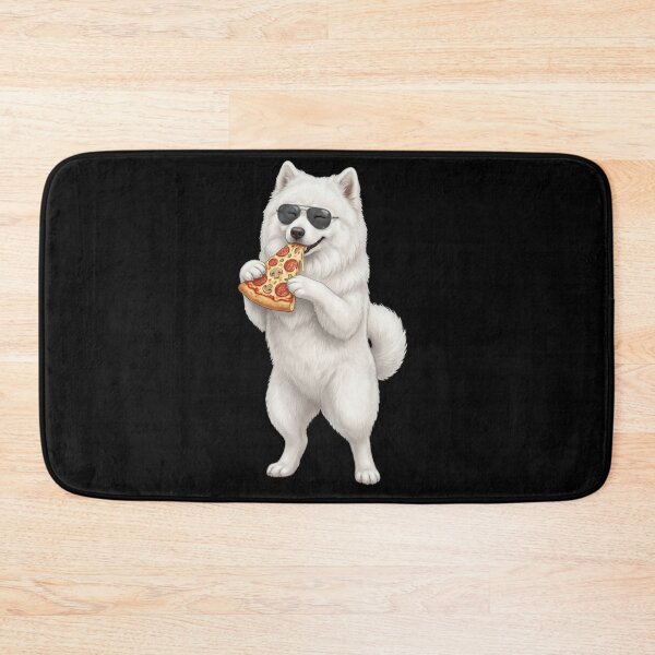 Item preview, Funny Samoyed Eating Pizza Dog Mom Dad Lover designed and sold by TerryConnells.