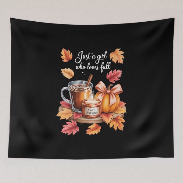 Item preview, Just A Girl Who Loves Fall Leaves Latte Pumpkin Cozy Autumn designed and sold by FaithAbbott.