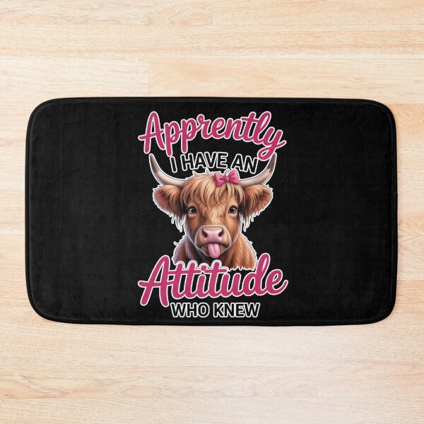 Item preview, Al parecer tengo una vaca con actitud – Vaca sarcástica y divertida, humor de animales de granja adorables, diseño de cita atrevida designed and sold by Ladys-Gents.