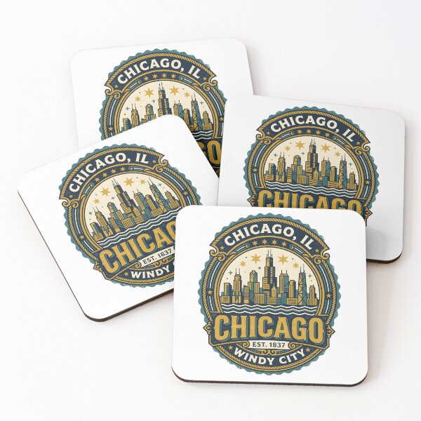 Item preview, Chicago IL Retro Skyline Art – Windy City Travel  designed and sold by SpiritAdventure.