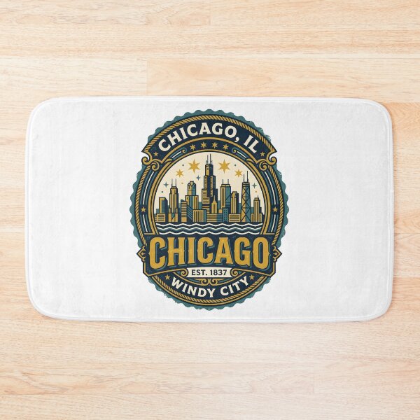 Item preview, Chicago IL Retro Skyline Art – Windy City Travel  designed and sold by SpiritAdventure.