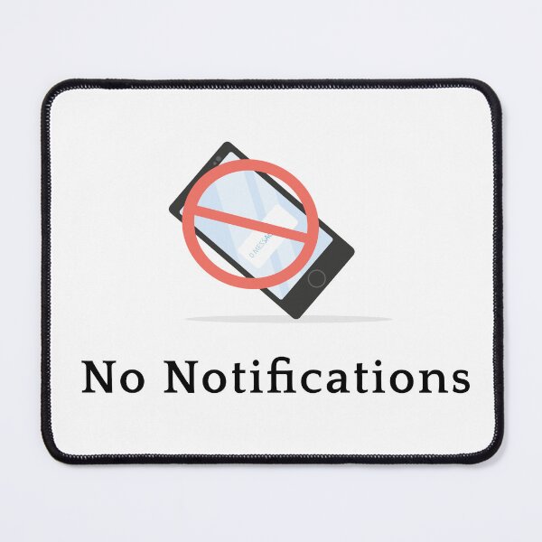 Item preview, No Notifications | Minimal Quiet Aesthetic | Do Not Disturb (Light Version) designed and sold by NeonGrain.