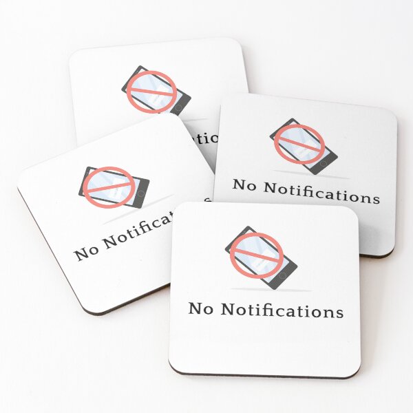 Item preview, No Notifications | Minimal Quiet Aesthetic | Do Not Disturb (Light Version) designed and sold by NeonGrain.